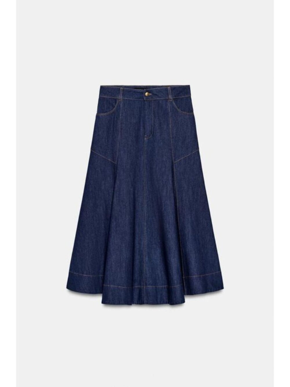 ZARA A-LINE MIDI SKIRT - Picture 5 of 7